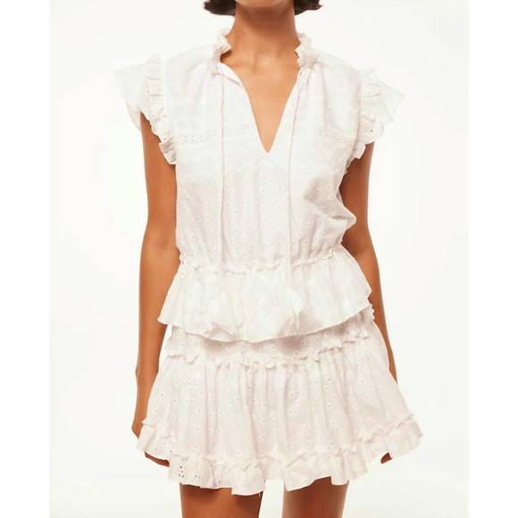 MISA LOS ANGELES Dresses & Skirts - NEW MISA LOS ANGELES iliana mini dress in white eyelet